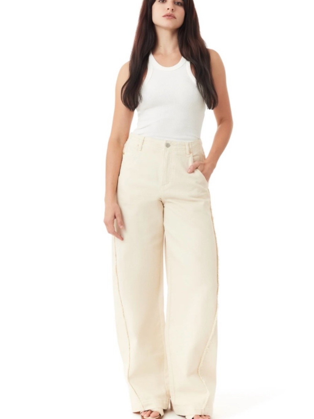 Habitual Ecru Barrel Jeans